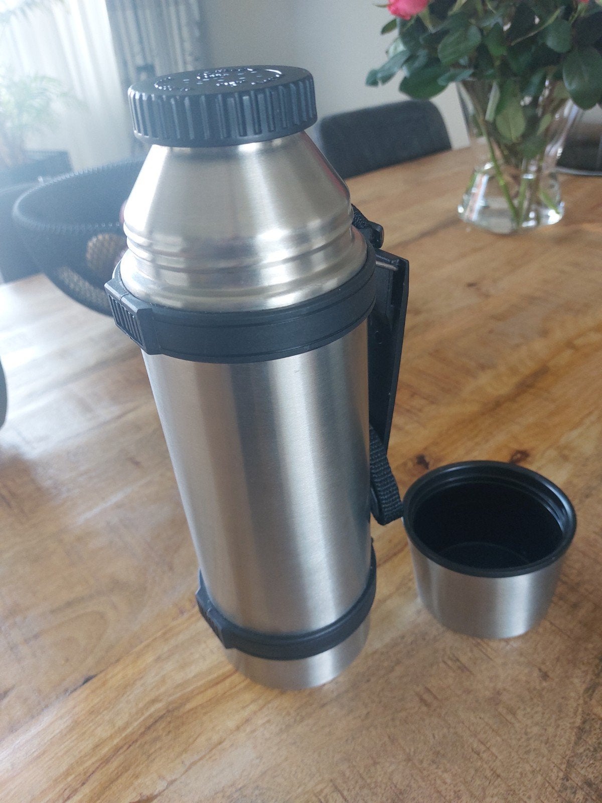 Thermoskan Zilverkleur, Ophalen, Zo goed als nieuw