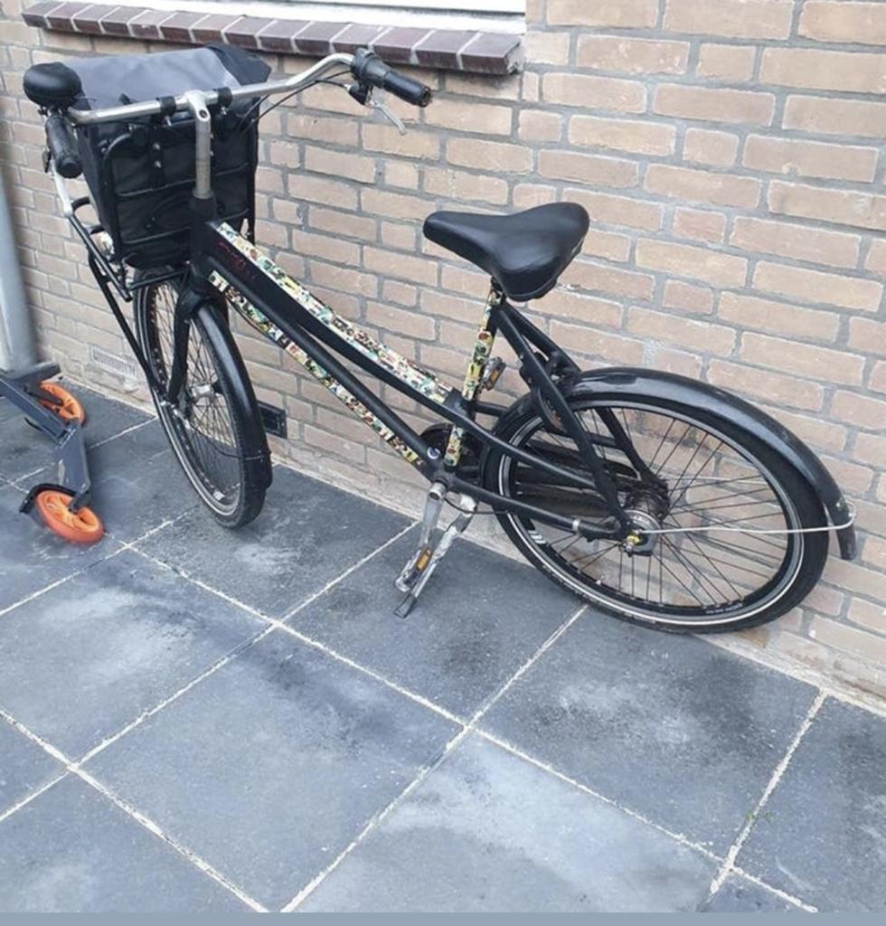 Damesfiets 3 versnellingen, Fietsen en Brommers, Fietsen | Dames | Omafietsen, Ophalen, Gebruikt, Versnellingen