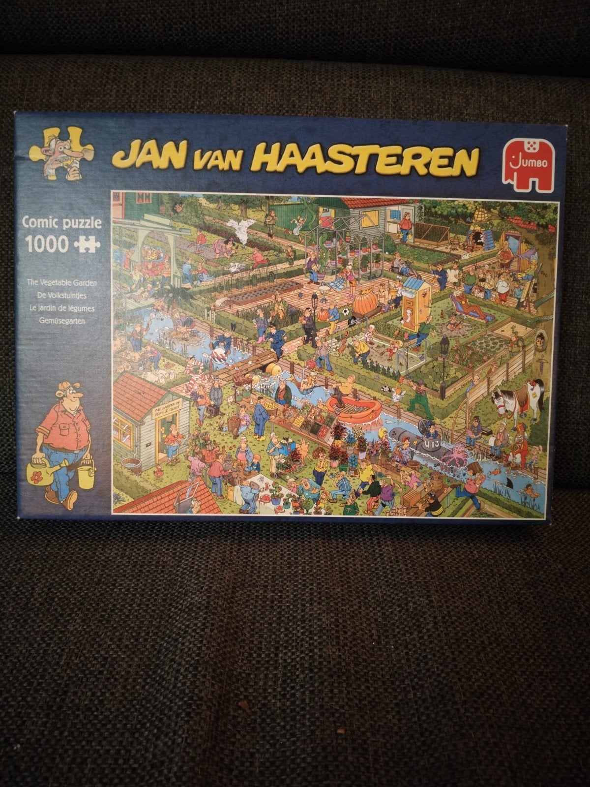 Jan van Haasteren puzzel De Volkstuintjes, Ophalen, 500 t/m 1500 stukjes, Zo goed als nieuw