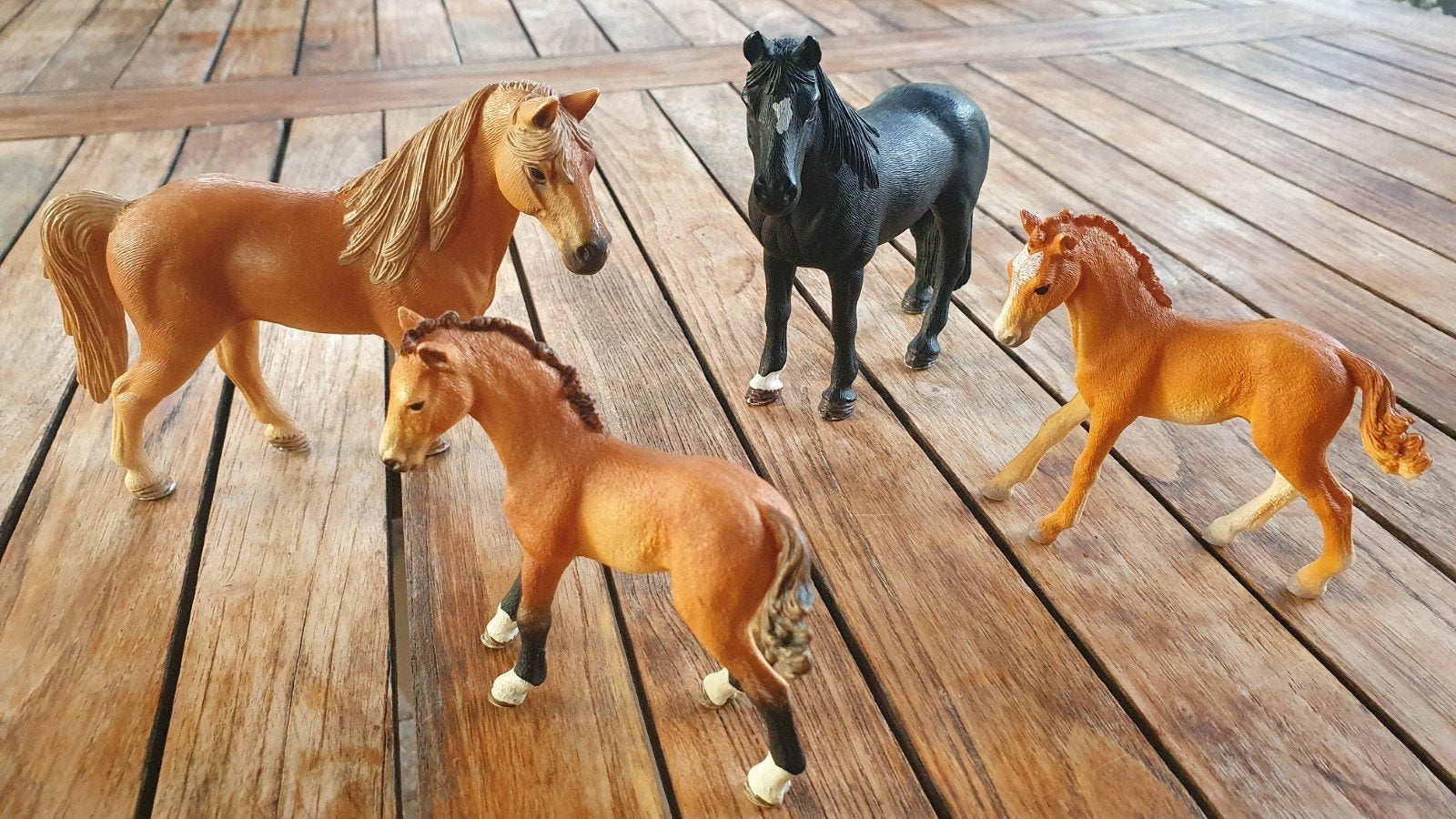 Set Schleich 4 Tennessee Walker GRATIS VERZENDEN, Ophalen of Verzenden, Zo goed als nieuw, Paard, Beeldje of Figuurtje