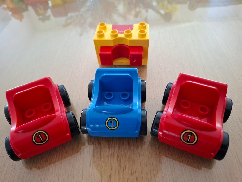 Duplo raceauto met lanceerblok, Ophalen, Gebruikt, Duplo