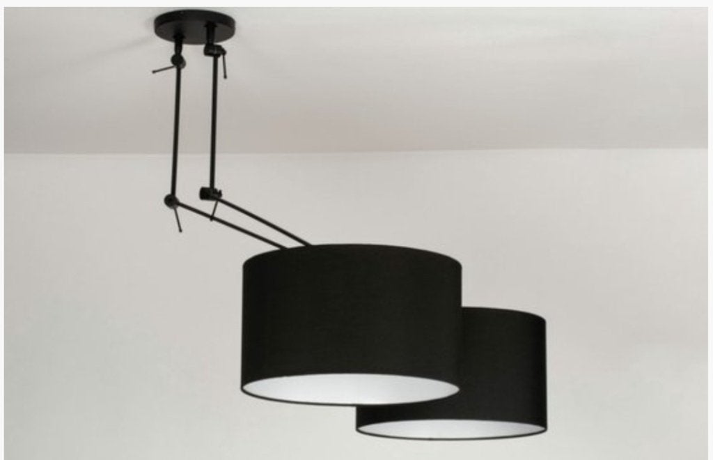 Moderne verstelbare dubbele hanglamp, Huis en Inrichting, Lampen | Hanglampen, Ophalen