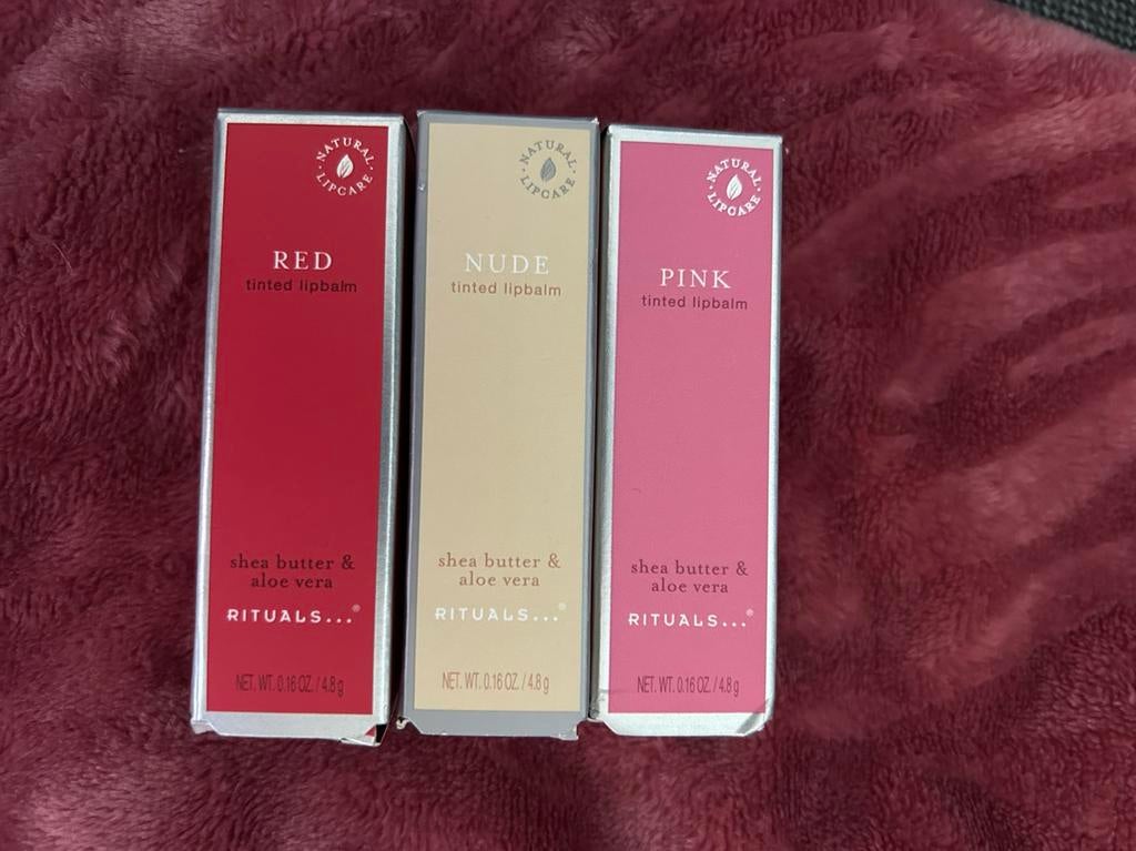 Rituals lipbalm 3 stuks, Nieuw, Ophalen of Verzenden, Make-up, Overige kleuren