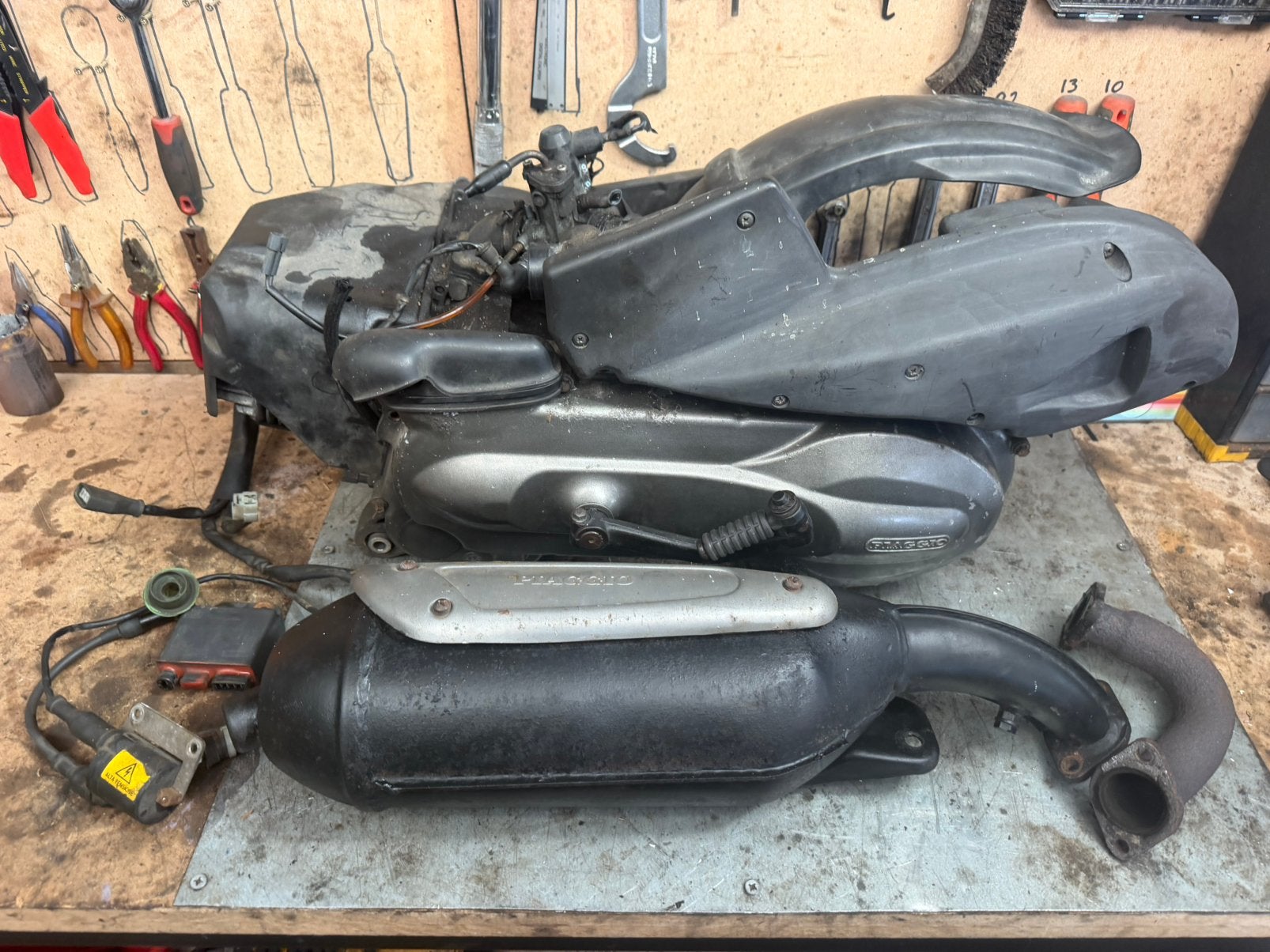 Piaggio skr motor blok  125cc plug & play, Ophalen of Verzenden, Zo goed als nieuw, Blok, Piaggio