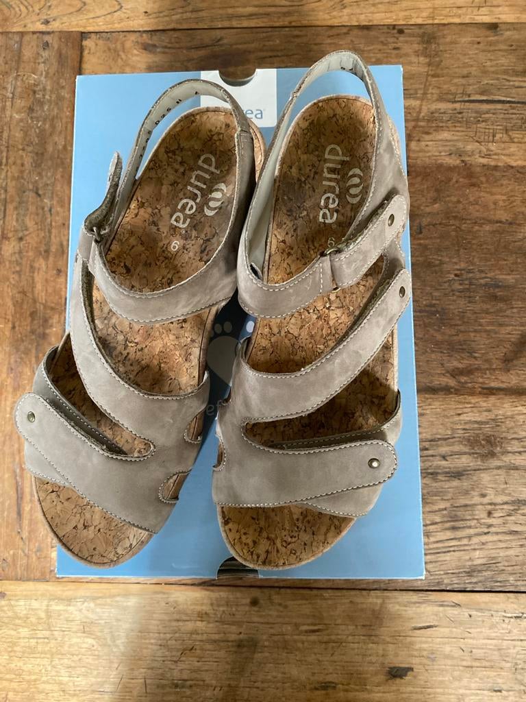 Te koop; Durea sandalen wijdte H,  maat 39, 1 keer gedragen, Overige kleuren, Zo goed als nieuw, Sandalen of Muiltjes, Ophalen of Verzenden