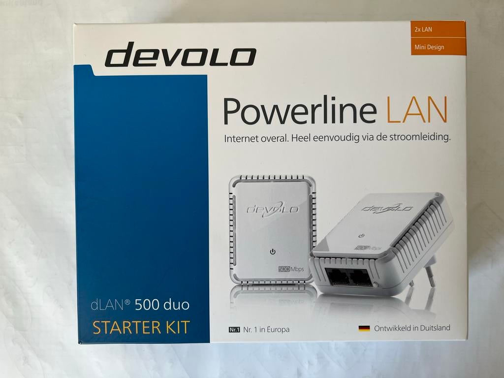Devolo dLAN 500 duo Powerline LAN Starter Kit - Nieuw, Ophalen of Verzenden, Nieuw