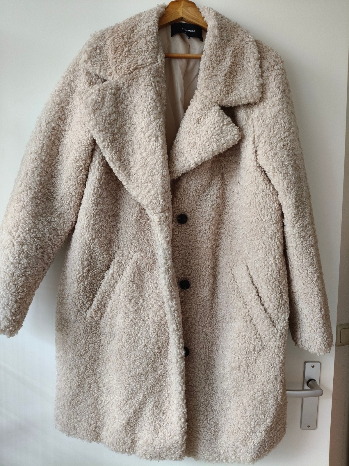 Vero Moda Teddy Coat - Maat XL, Vero Moda, Beige, Maat 46/48 (XL) of groter, Ophalen of Verzenden