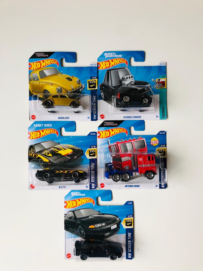 Hot Wheels Movie Cars Collectie - 5 Stuks, Ophalen of Verzenden, Nieuw