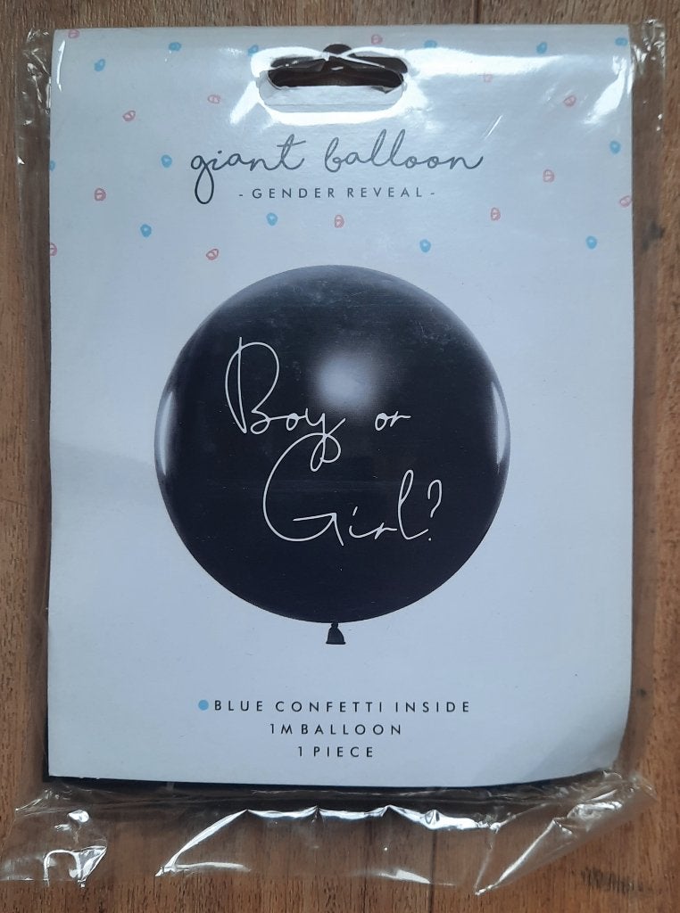Gender  Reveal  Ballon (nen)    Blauw   ( Nieuw )    Feest, Ophalen of Verzenden, Nieuw, Versiering, Geboorte of Huwelijk