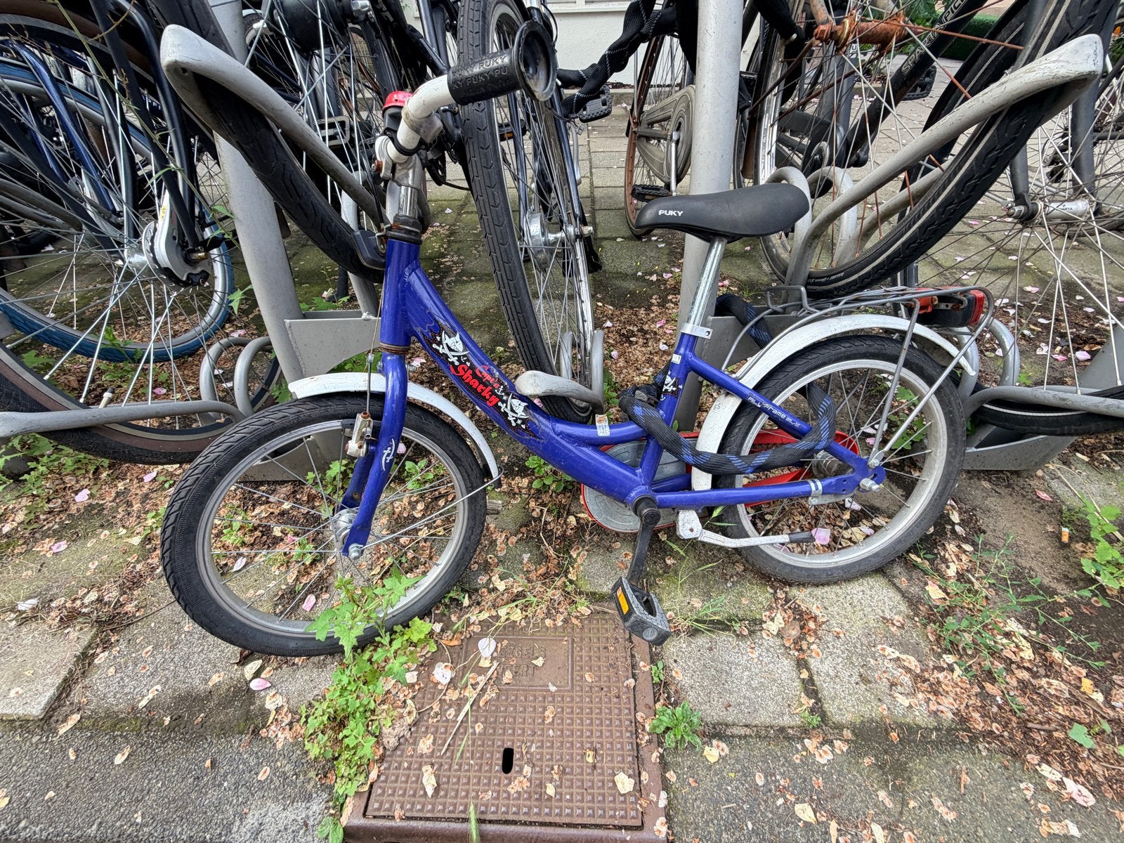 Puky Captain Sharky Kinderfiets - Blauw, Ophalen, Gebruikt, Velgrem, 16 tot 20 inch