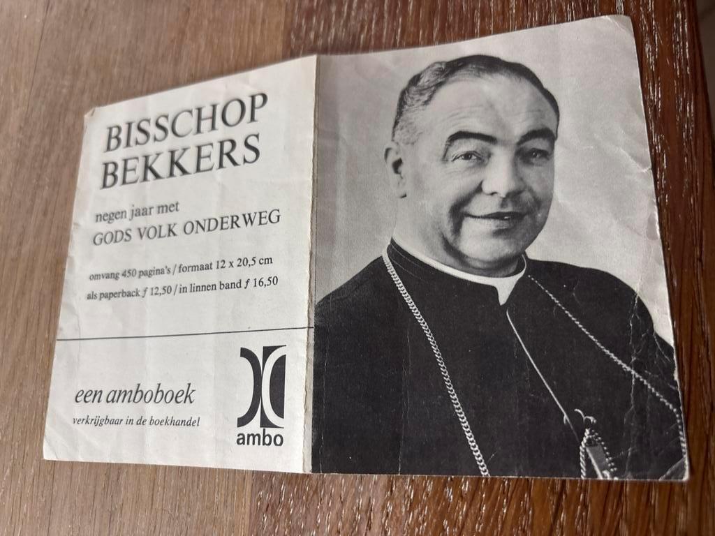 Bisschop Bekkers: Gods Volk Onderweg (Ambo boek), Ophalen of Verzenden, Bidprentje