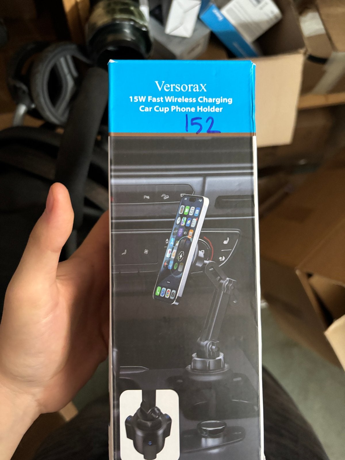 Versorax 15W Draadloze Oplader Auto Telefoonhouder, Auto diversen, Auto-accessoires, Ophalen, Nieuw