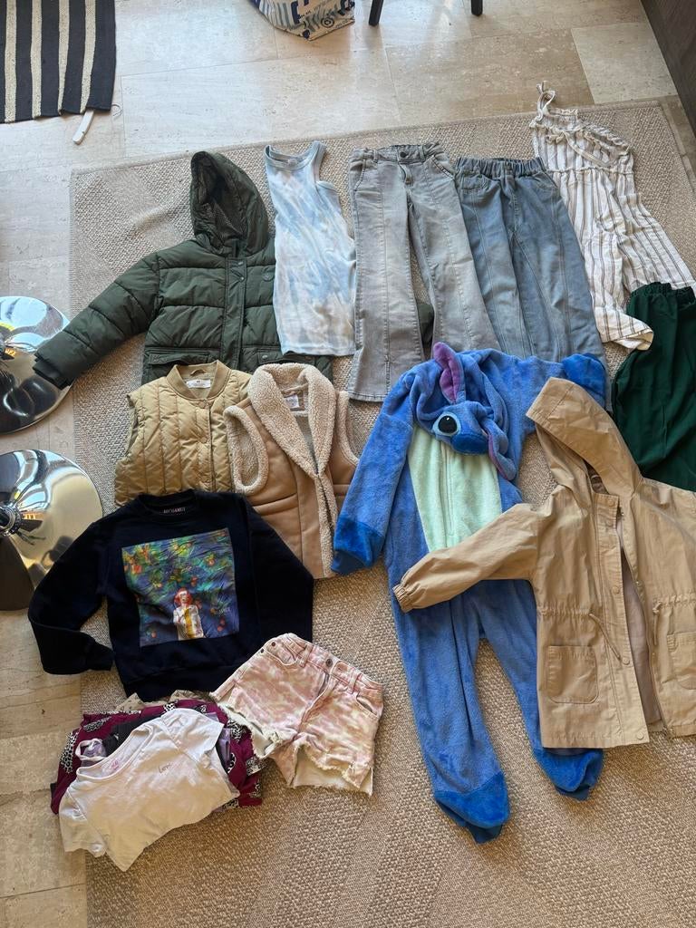 kledingpakket meisjes maat 128 - diverse stijlen, Ophalen of Verzenden, Gebruikt, Meisje, Setje