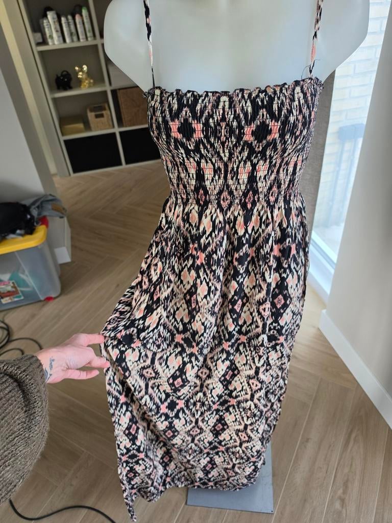 Lange jurk amisu maat 40 boho ibiza look, Maat 38/40 (M), Overige kleuren, Ophalen of Verzenden, Zo goed als nieuw