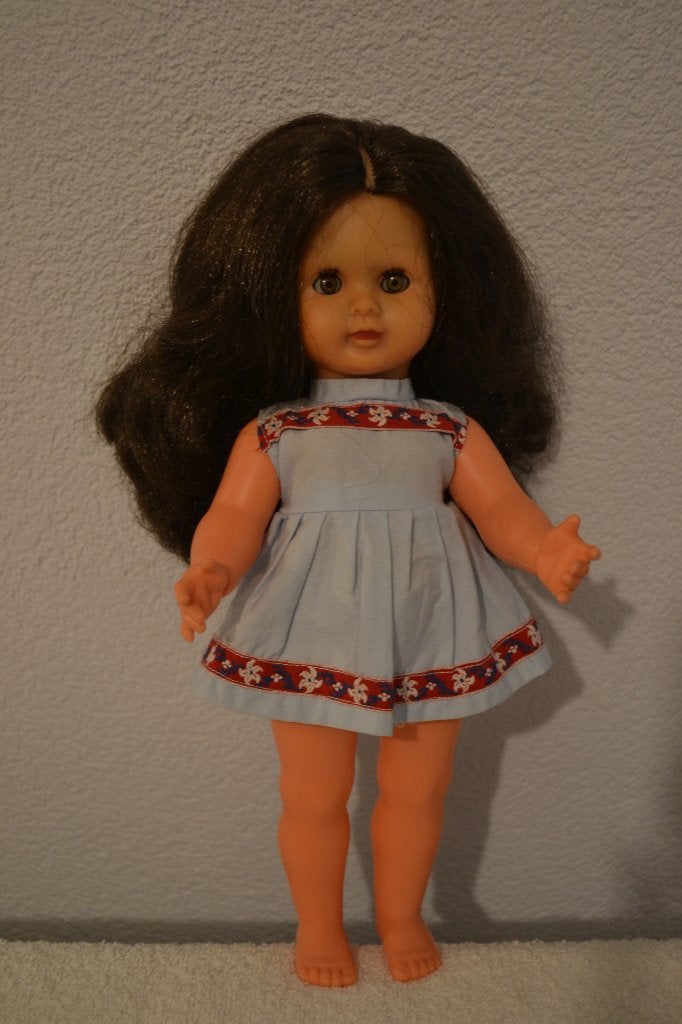 Mooi wildebras popje met originele kleding NR 6508, Ophalen of Verzenden, Zo goed als nieuw, Pop