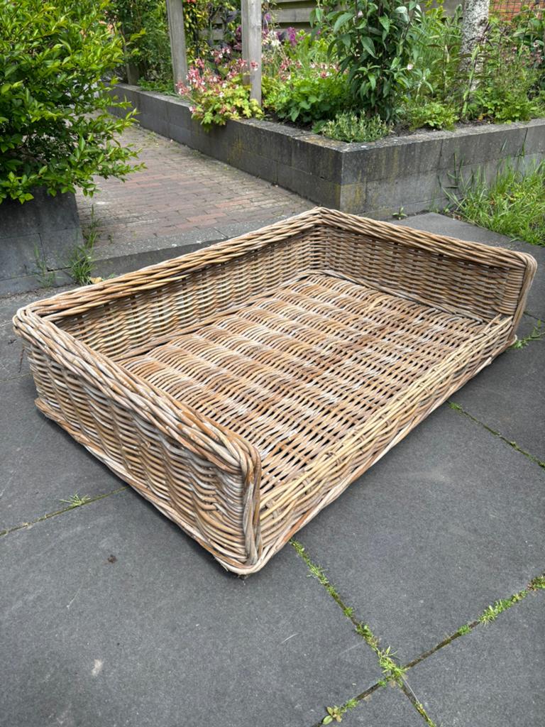 Rieten Hondenmand, Huis en Inrichting, Woonaccessoires | Schalen en Manden, Ophalen, Rechthoekig, Riet