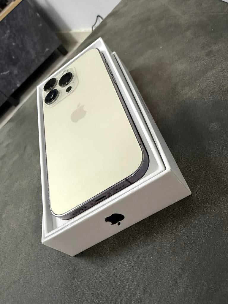 Iphone 14 pro gold 100% batterijcapaciteit, Telecommunicatie, Mobiele telefoons | Apple iPhone, Apple, Ophalen of Verzenden, Zo goed als nieuw