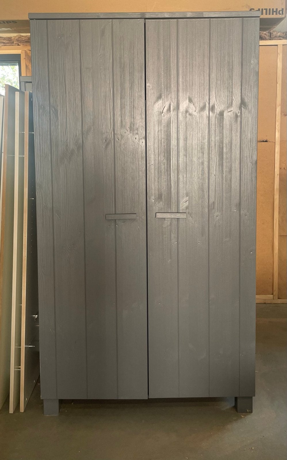 WOOD kledingkast, Huis en Inrichting, Kasten | Kledingkasten, Ophalen, 100 tot 150 cm, 200 cm of meer, Zo goed als nieuw