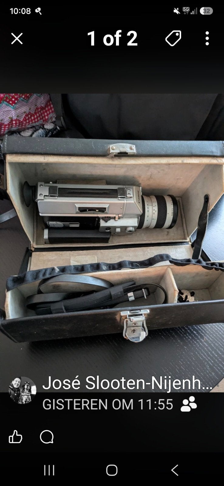 Canon Auto Zoom 814 Super 8 camera met koffer, Audio, Tv en Foto, Videocamera's Digitaal, Ophalen of Verzenden