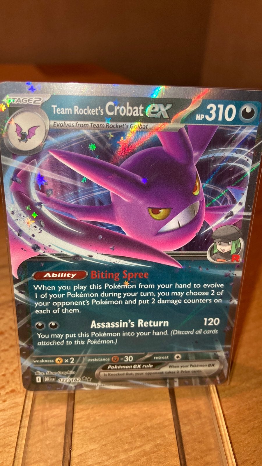 Pokemon Crobat Ex 122/182 Destined Rivals 3,00 euro, Ophalen of Verzenden, Zo goed als nieuw