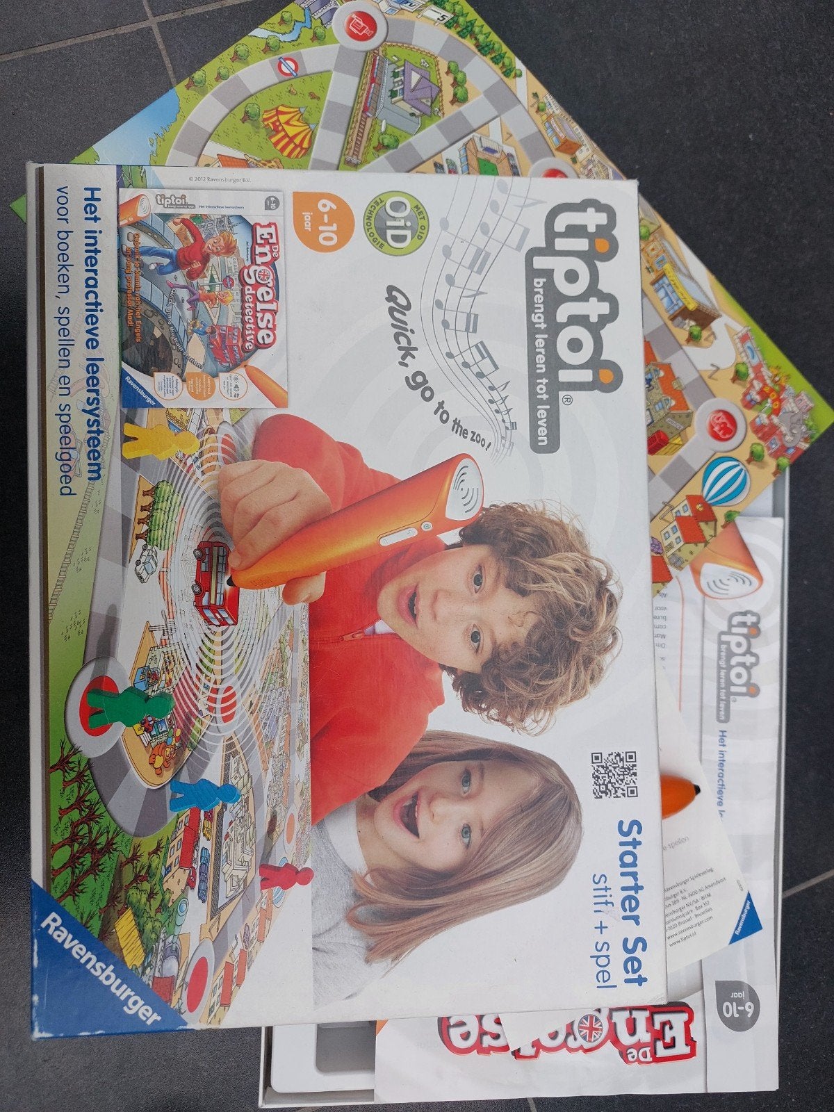 Tiptoi Starter Set Stift + spel 'Engelse Detective', Ophalen of Verzenden, Gebruikt, Taal en Lezen, Met geluid