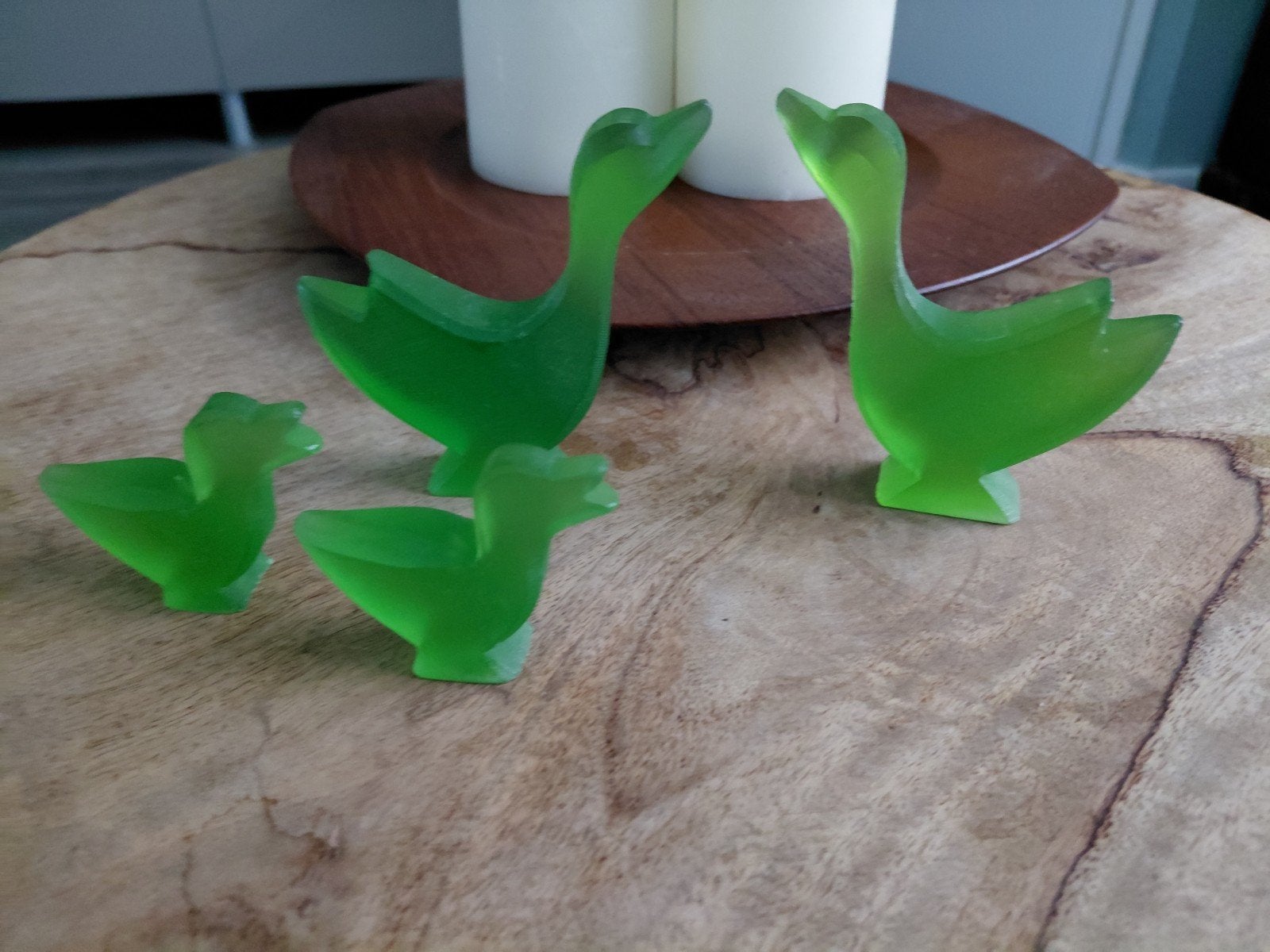 Kerst ganzen plexiglas groen, Diversen, Ophalen of Verzenden, Nieuw