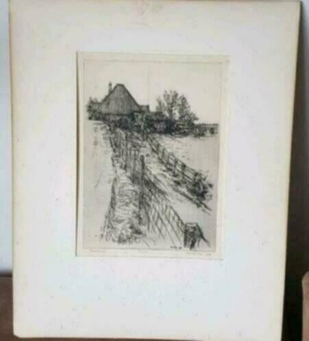 Piet Hein Zijl Graft De Rijp Zaanstreek Graft De Rijp, Antiek en Kunst, Kunst | Etsen en Gravures, Ophalen