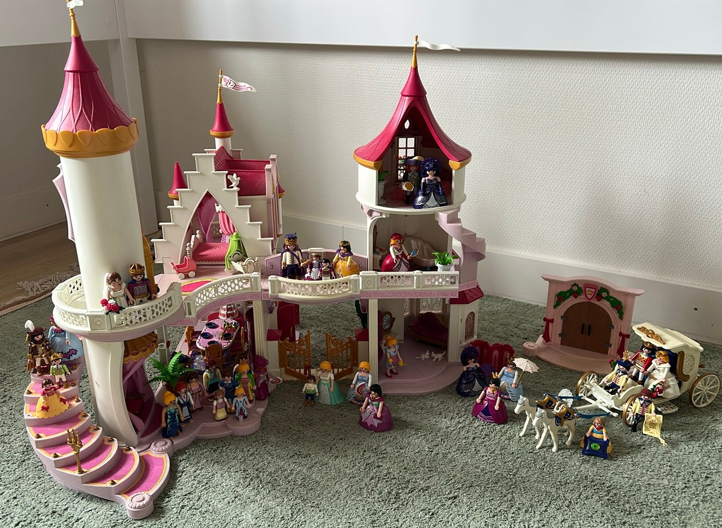 Mega set: Playmobil kasteel prinses+veel figuren/accessoires, Kinderen en Baby's, Gebruikt, Complete set, Ophalen of Verzenden