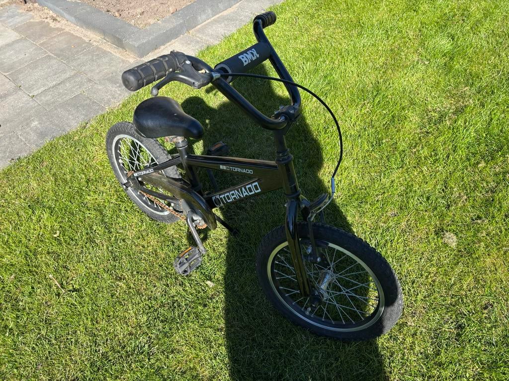 Zwarte Tornado BMX kinderfiets - 16 inch, Fietsen en Brommers, Ophalen, Staal, Velgrem, 16 tot 20 inch