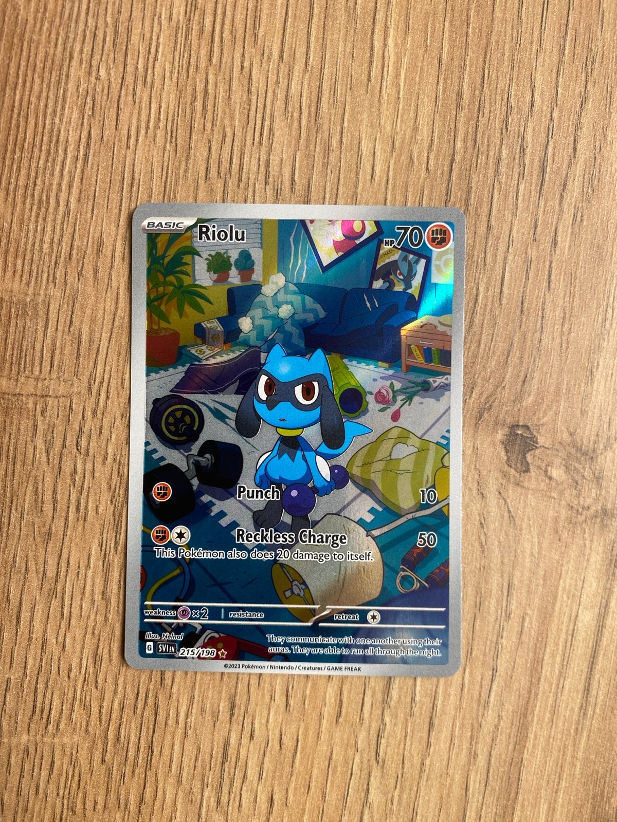Riolu 131/198 - Scarlet & Violet - Pokémon Kaart, Ophalen, Nieuw, Losse kaart, Foil