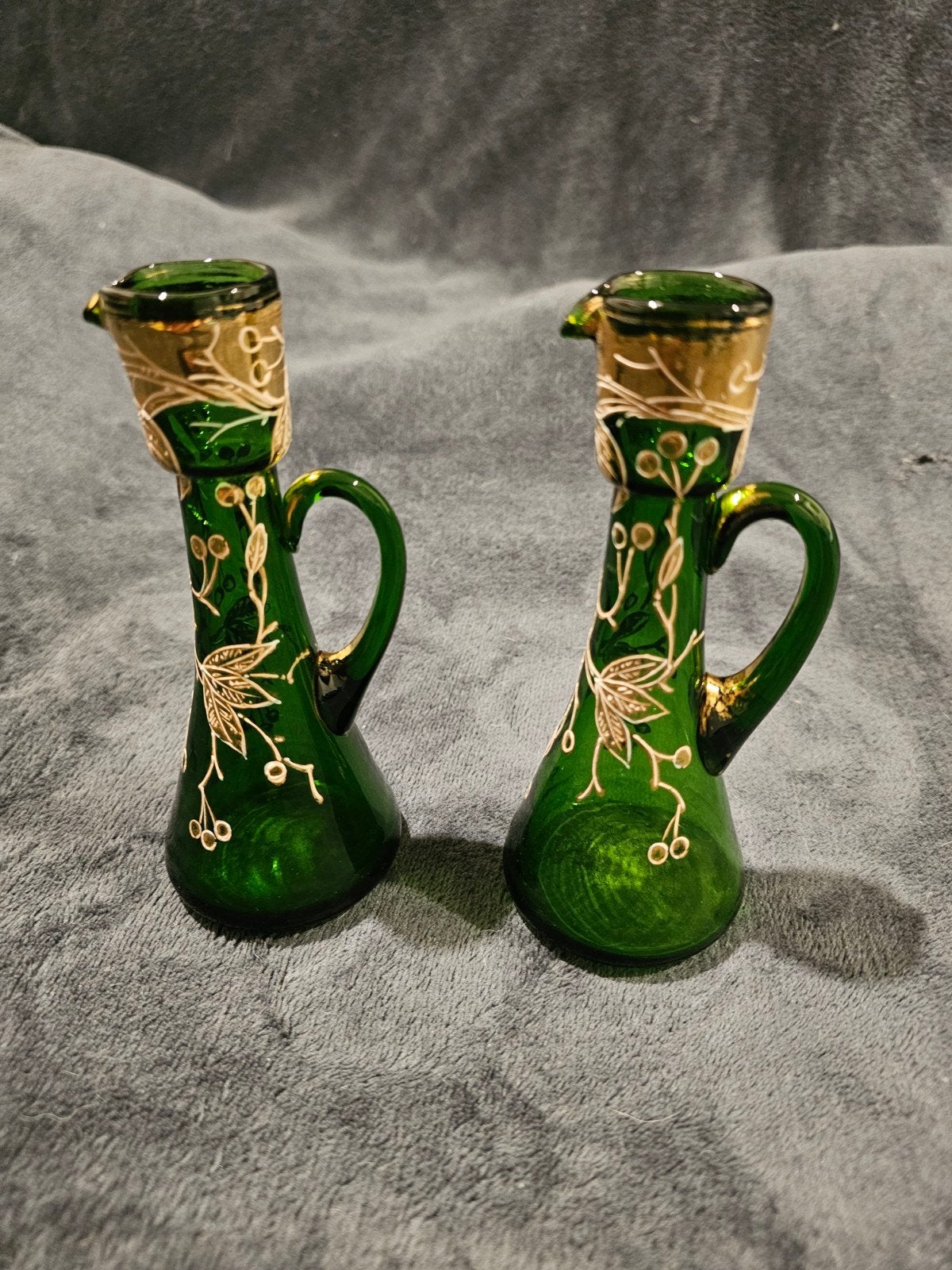 vintage vaasjes / flesjes, Ophalen of Verzenden, Goud