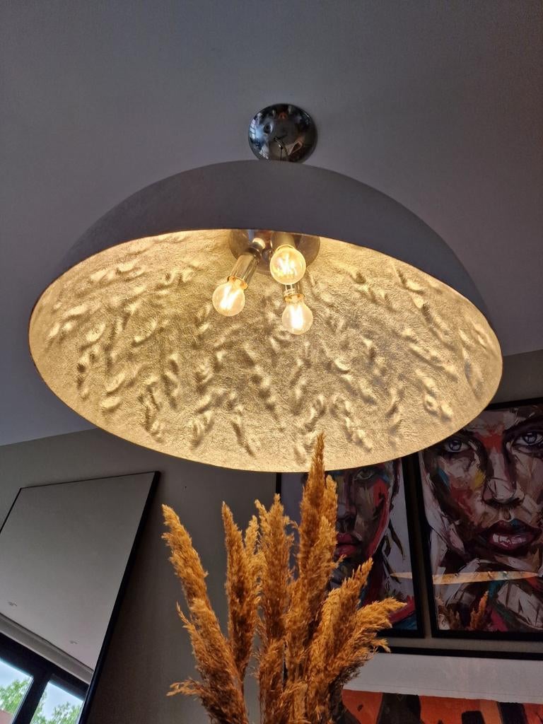 QAZQA Magna 70 moderne hanglamp witte massieve lamp, Huis en Inrichting, Lampen | Plafondlampen, Ophalen