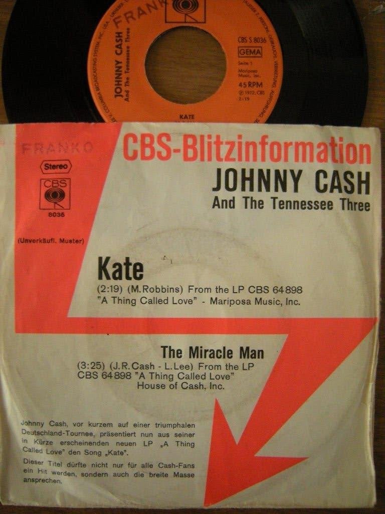 Johnny Cash And The Tennessee Three (Kate), Ophalen of Verzenden, Gebruikt, Country en Western