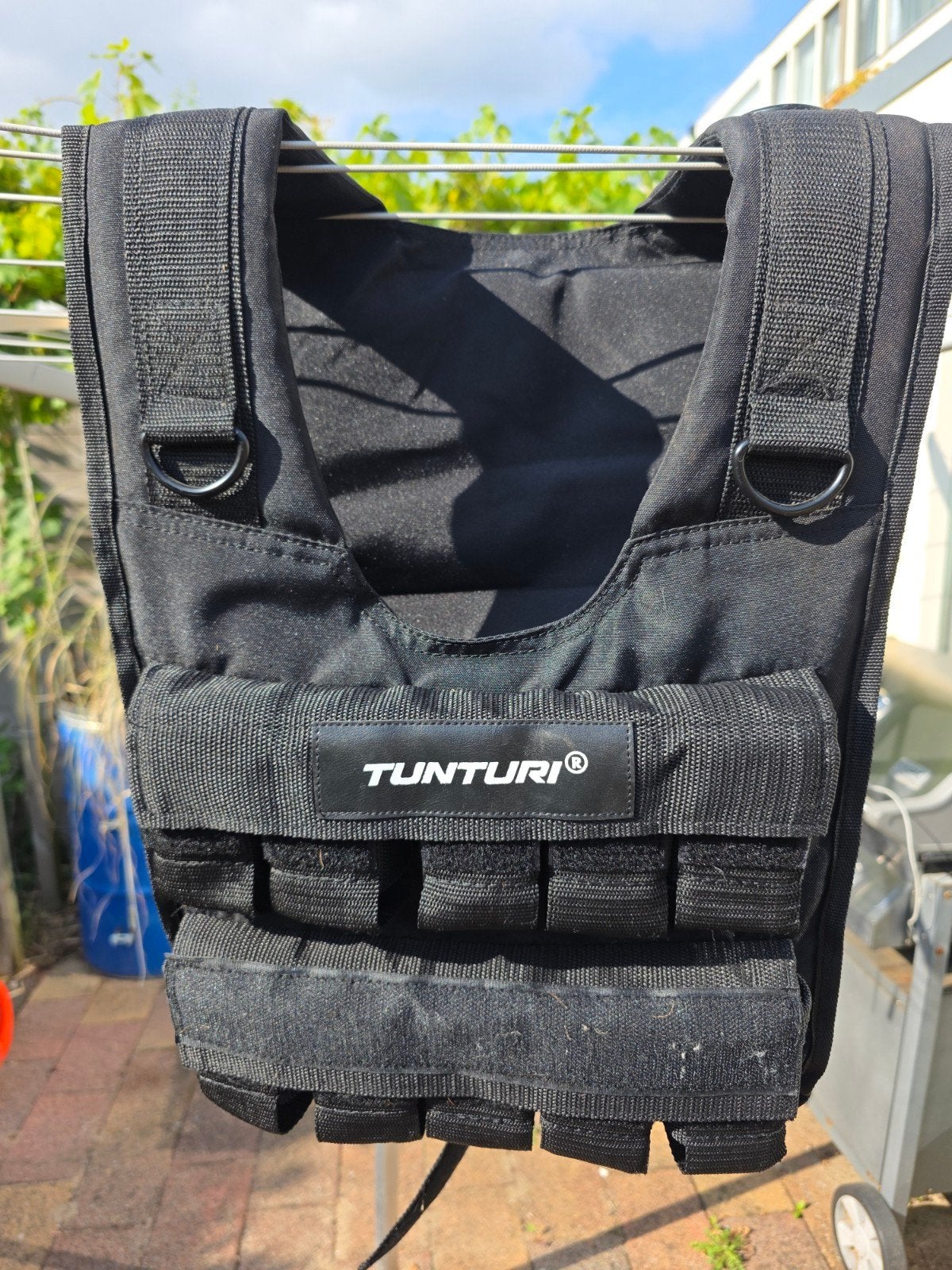Tunturi Gewichtsvest 20 kg Verstelbaar  Fitness Calisthenics, Sport en Fitness, Fitnessmaterialen, Zo goed als nieuw, Overige typen