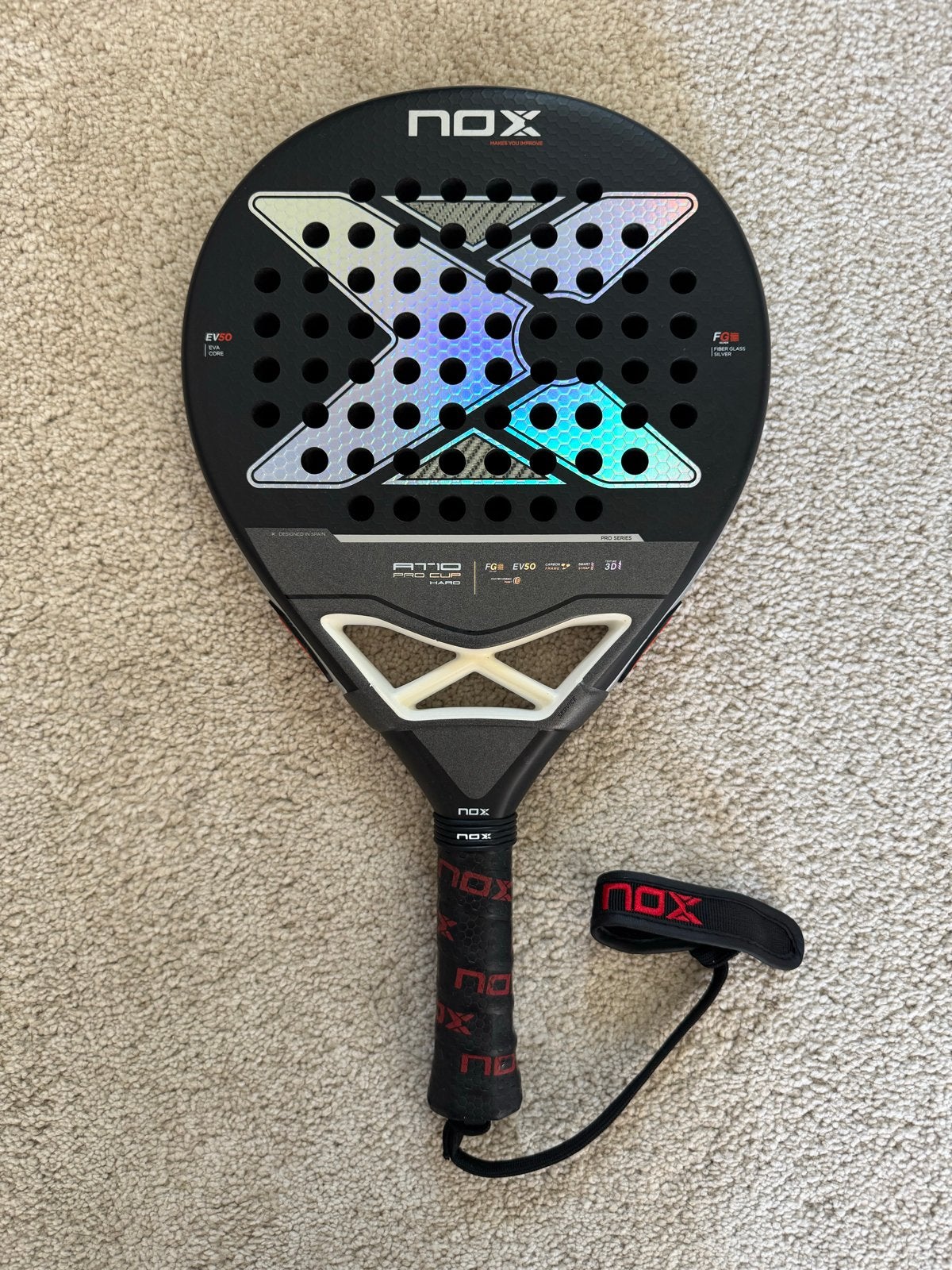 Nox at10 pro cup hard 2025, Ophalen of Verzenden, Zo goed als nieuw, Padelracket