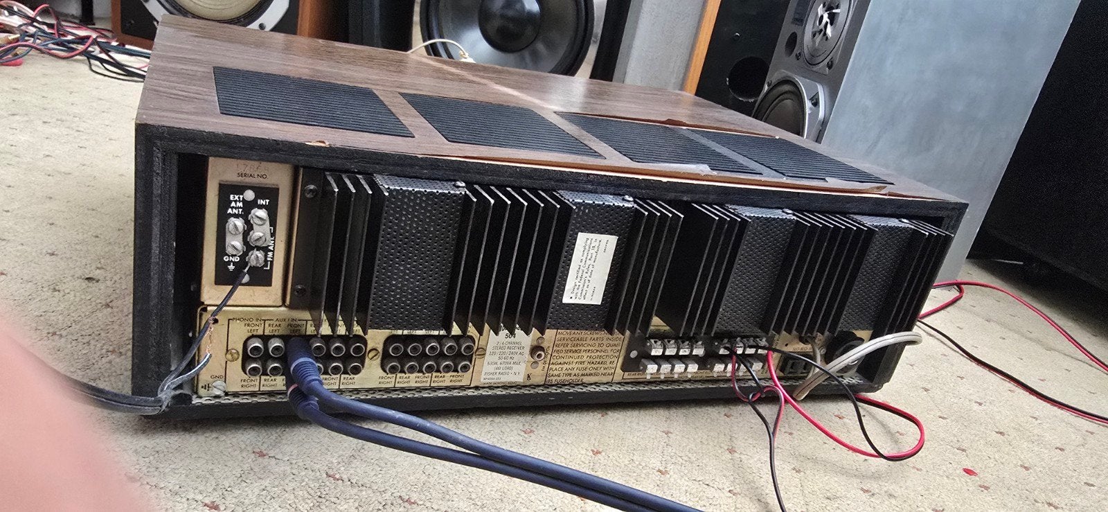 Fisher 504 SQ Stereo Receiver - Vintage Audio, Ophalen of Verzenden, Gebruikt, Minder dan 60 watt, Overige merken