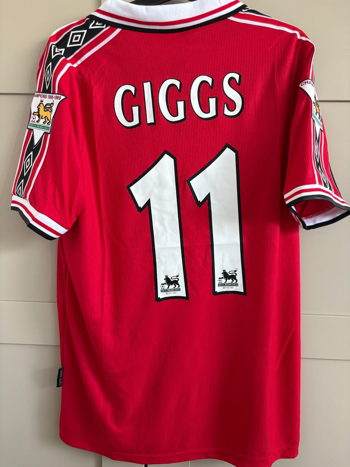 Retro Ryan Giggs Manchester united large umbro vintage Man u, Maat 52/54 (L), Nieuw, Ophalen of Verzenden, Voetbal