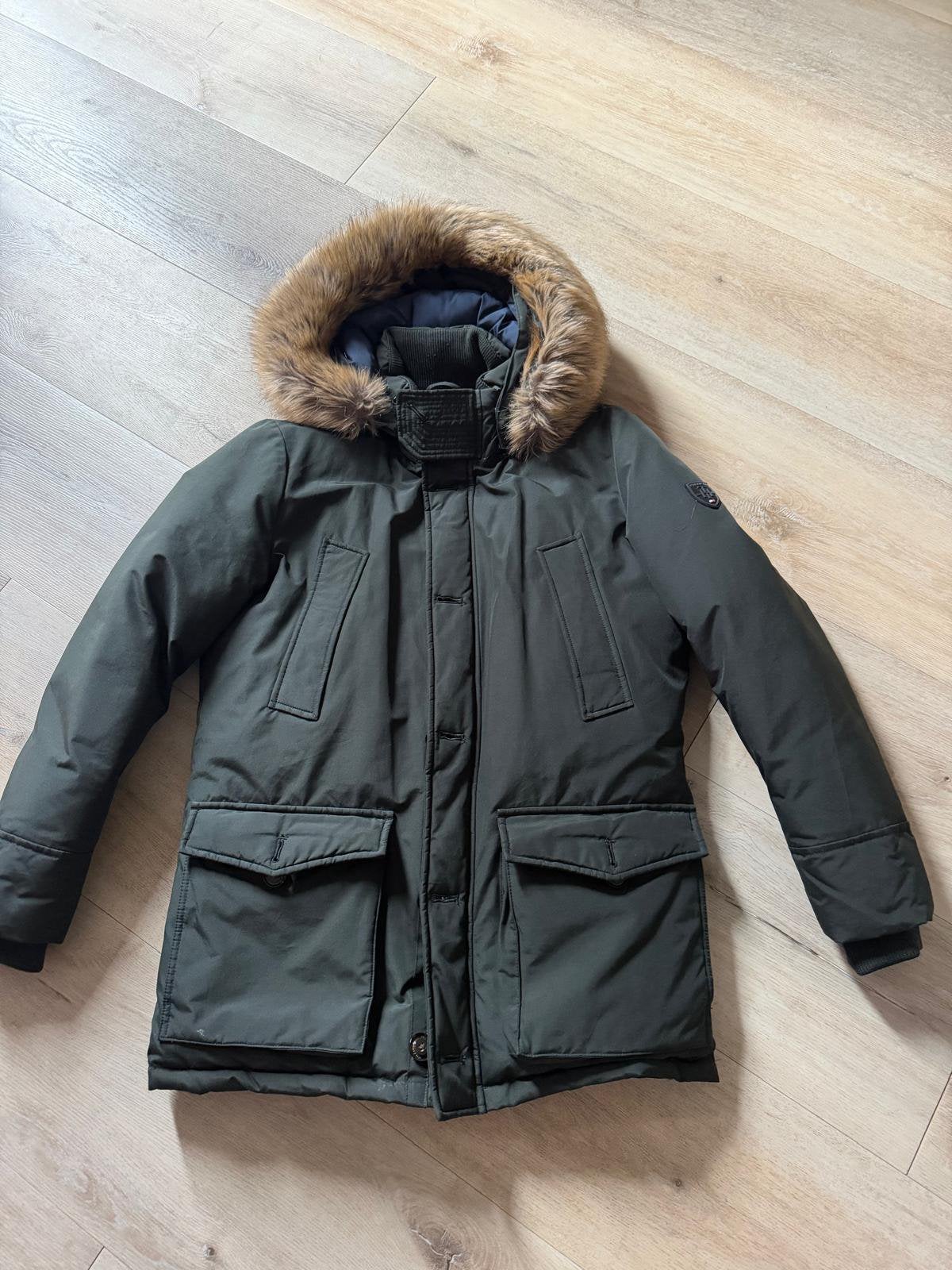 Tommy Hilfiger Parka (echt dons), Ophalen, Zo goed als nieuw, Maat 52/54 (L), Groen