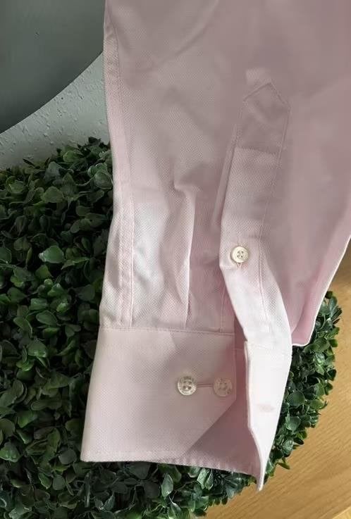 Ledub roze overhemd maat 41, Ophalen of Verzenden, Zo goed als nieuw, Roze, Halswijdte 41/42 (L)