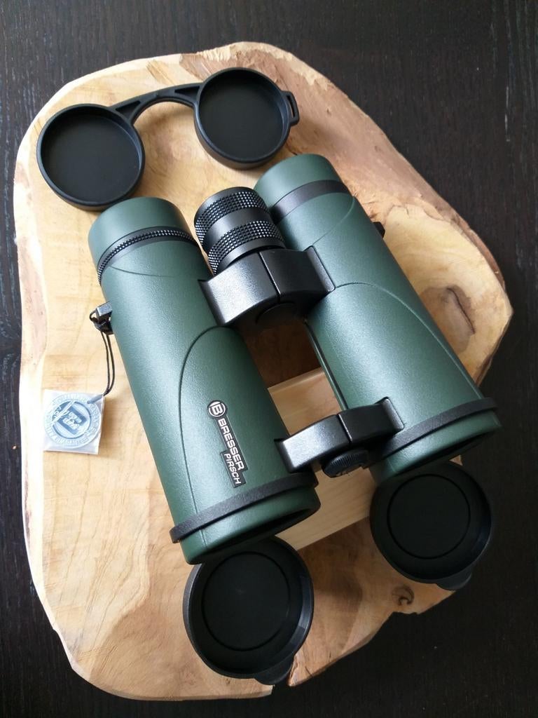 Bresser Pirsch 10x42 HD/N2 purged/Fog-Waterproof/OD Groen, Dakkant (recht), Nieuw, Ophalen of Verzenden, 8 tot 12x