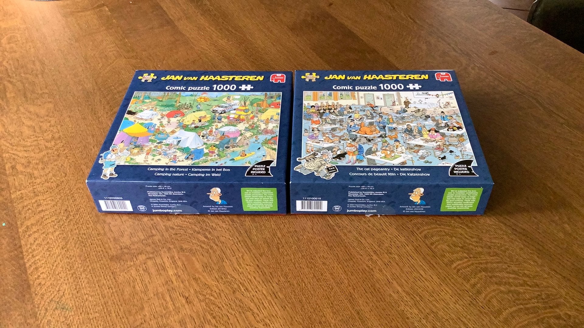 De kattenshow/Kamperen in het bos., Ophalen, 500 t/m 1500 stukjes, Zo goed als nieuw, Legpuzzel