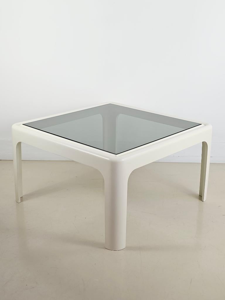 Vintage Space Age salontafel of coffee table - Peter Ghyczy, Huis en Inrichting, Tafels | Salontafels, Ophalen, Gebruikt, 50 tot 100 cm