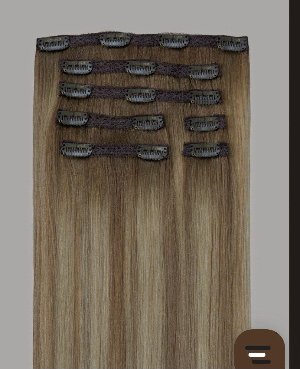 clip in hair extensions 50 cm zascha, Ophalen of Verzenden, Zo goed als nieuw, Wandkapstok, Minder dan 100 cm