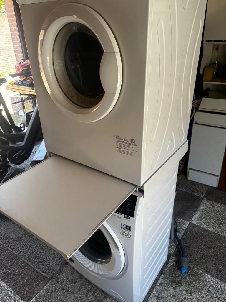 AEG wasmachine en OK droger, zo goed als nieuw., Ophalen, Minder dan 85 cm, Zo goed als nieuw, 1200 tot 1600 toeren