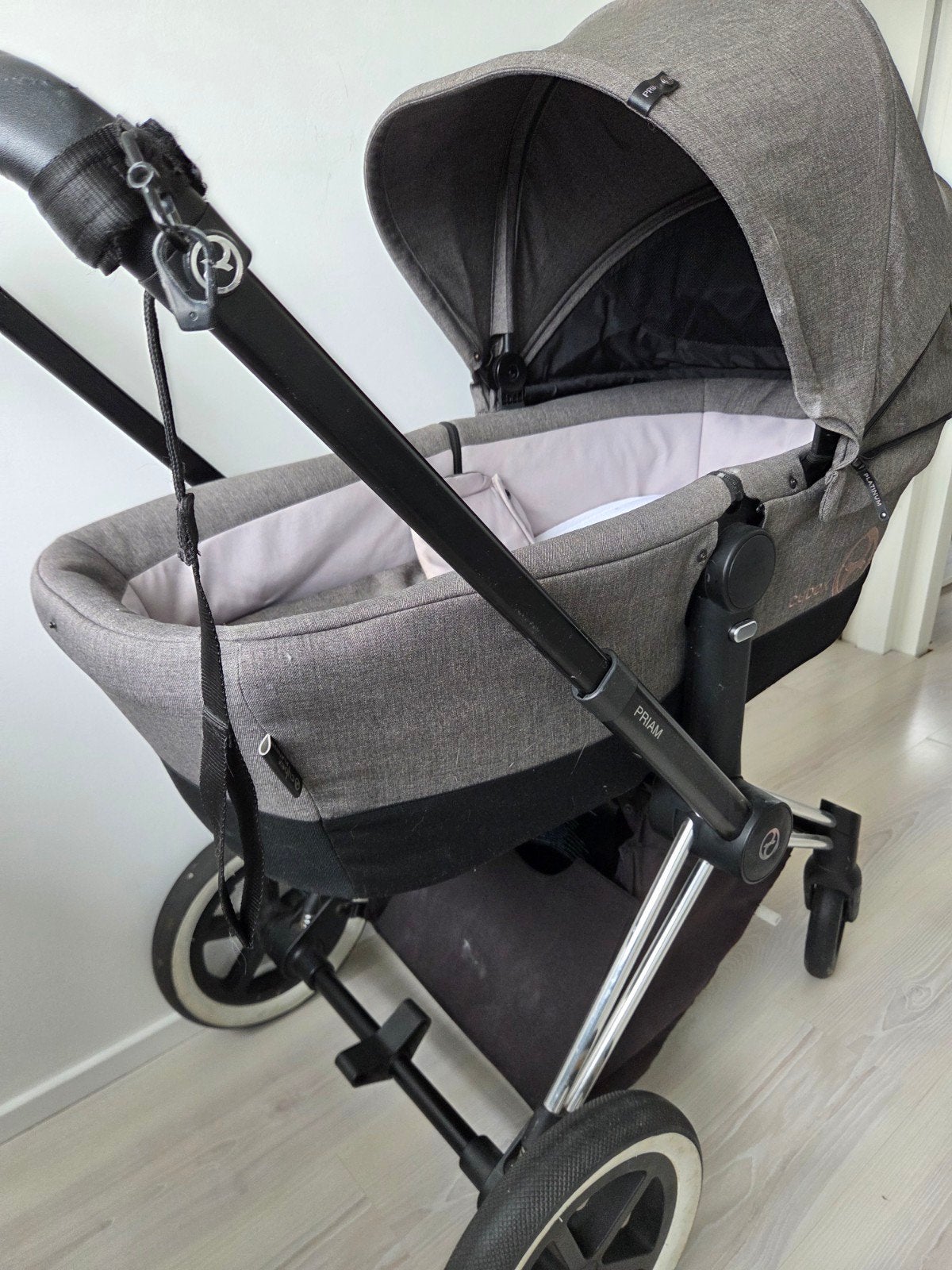 Cybex kinderwagen grijs/zwart/chroom, Kinderen en Baby's, Kinderwagens en Combinaties, Ophalen, Gebruikt, Kinderwagen, Overige merken