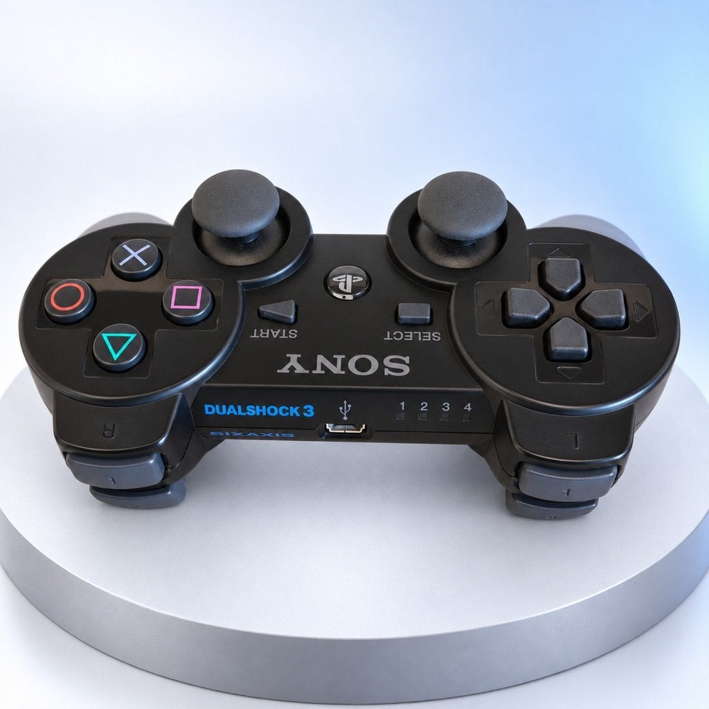 Zgan. Sony DualShock PS3 controller zwart, Spelcomputers en Games, PlayStation 3, Ophalen of Verzenden, Zo goed als nieuw, Nvt