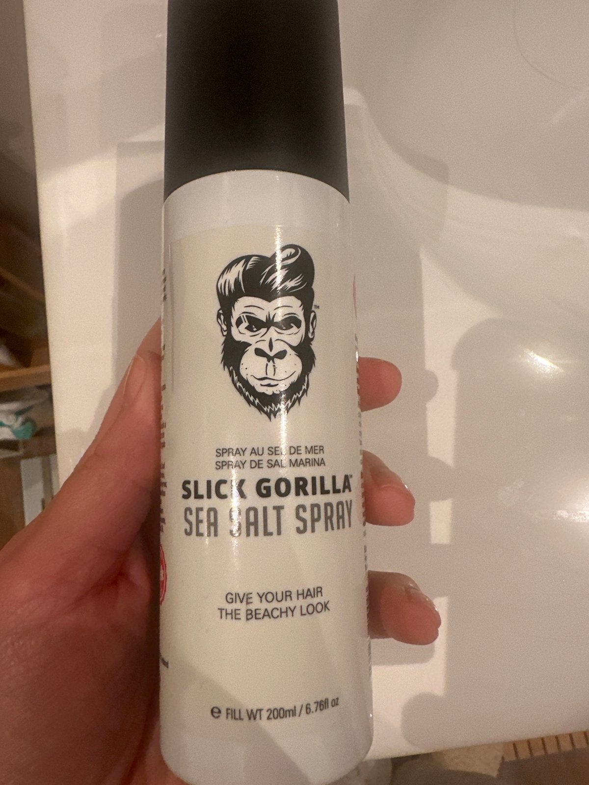 Slick Gorilla Sea Salt Spray - 200ml voor beachy haar, Ophalen of Verzenden, Zo goed als nieuw, Gel, Wax, Haarlak of Mousse