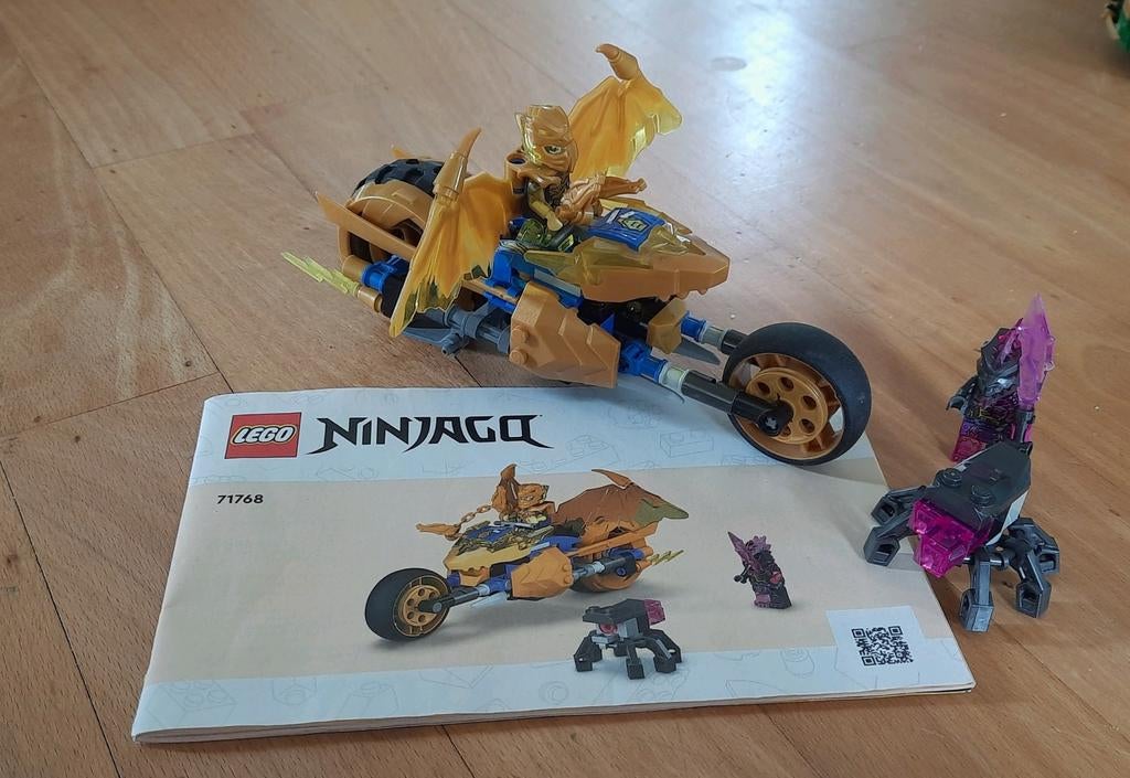 71768 Lego Ninjago drakenmotor, Lego, Ophalen of Verzenden, Zo goed als nieuw, Compleet