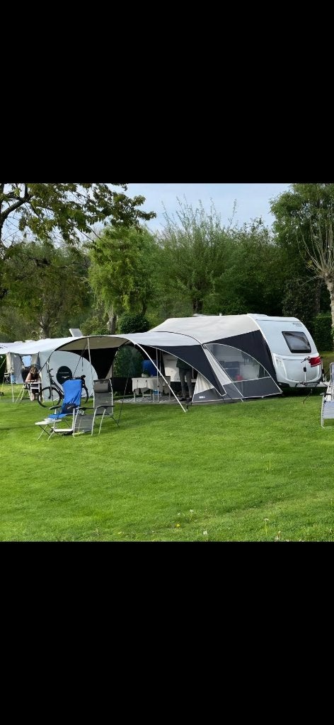 Unico verona voortent met luifel omloopmaat 900 cm IZGST, Caravans en Kamperen, Ophalen, Zo goed als nieuw, Overige merken