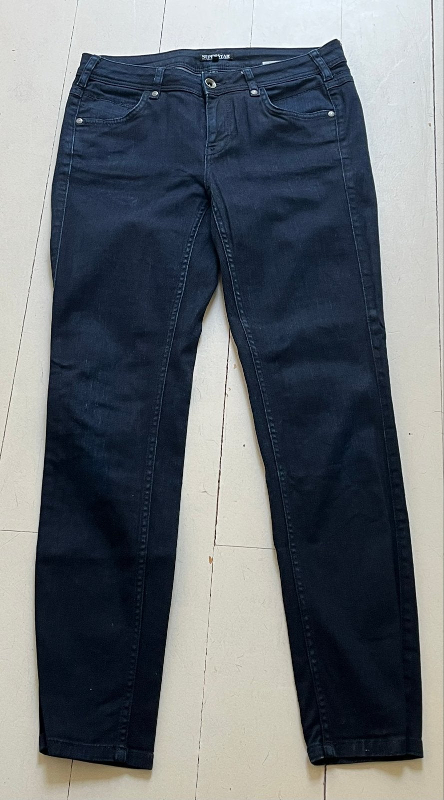 Superstar diep donkerblauwe jeans maat 40, Kleding | Dames, Ophalen of Verzenden, Zo goed als nieuw, Blauw, W30 - W32 (confectie 38/40)